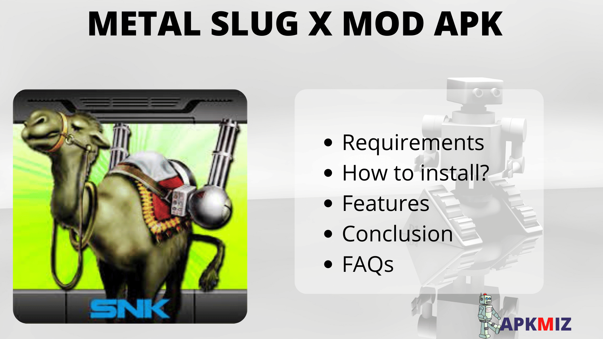 METAL SLUG X Mod Apk
