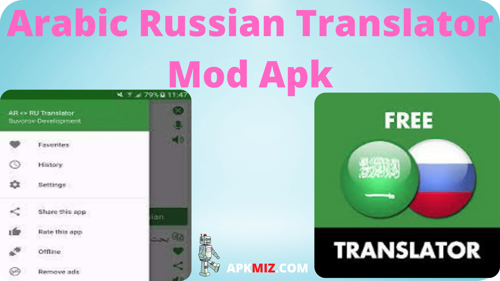 Arabic Russian Translator Mod Apk