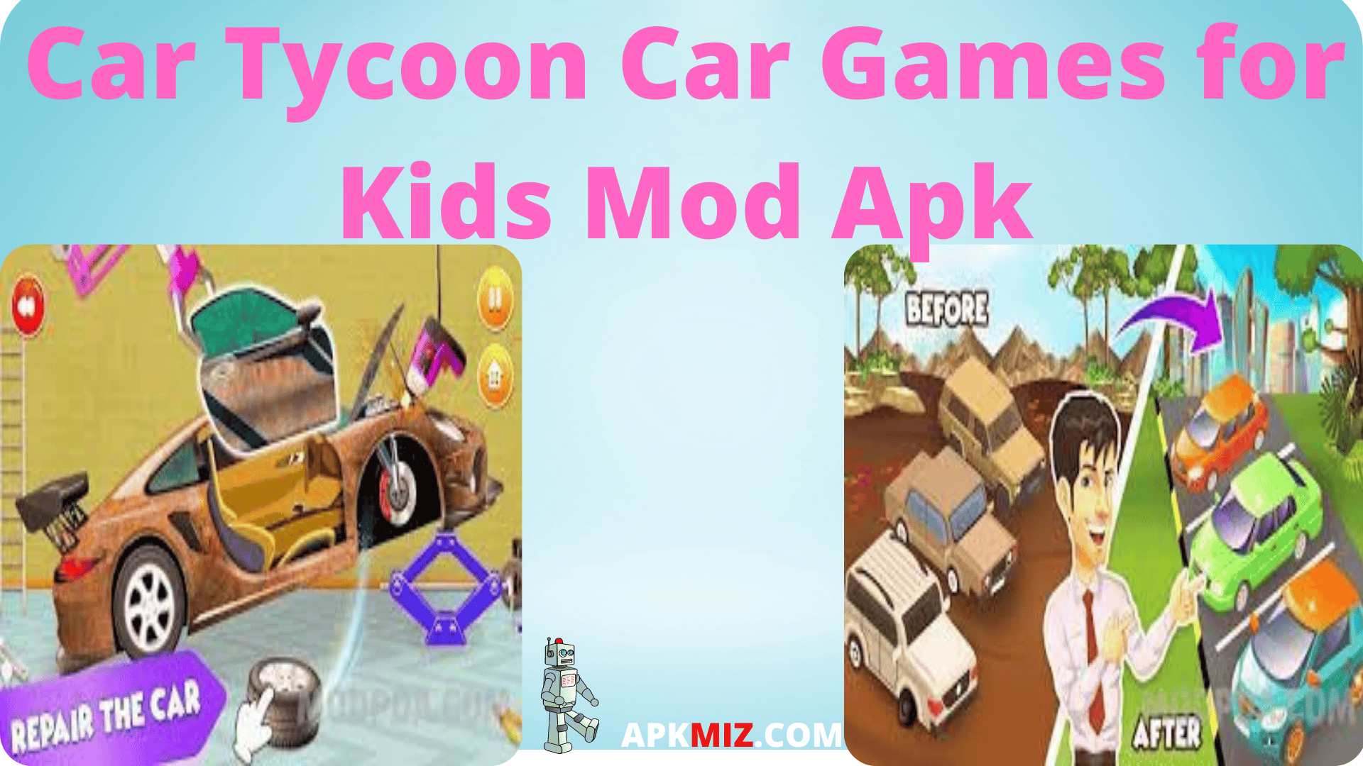 Car Tycoon Car Games for Kids Mod Apk