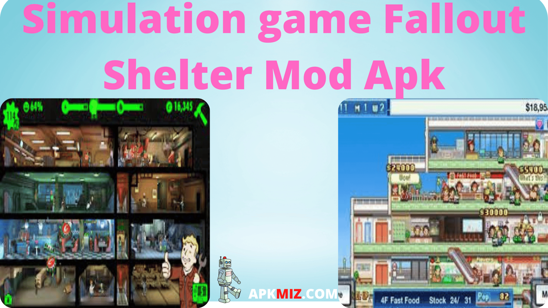 Simulation Game Fallout Shelter Mod Apk