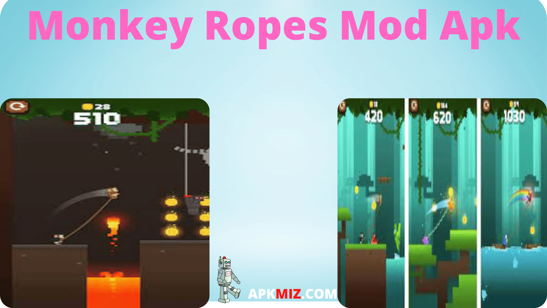 Monkey Ropes Mod Apk